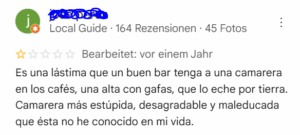 Reseña Google Negativa